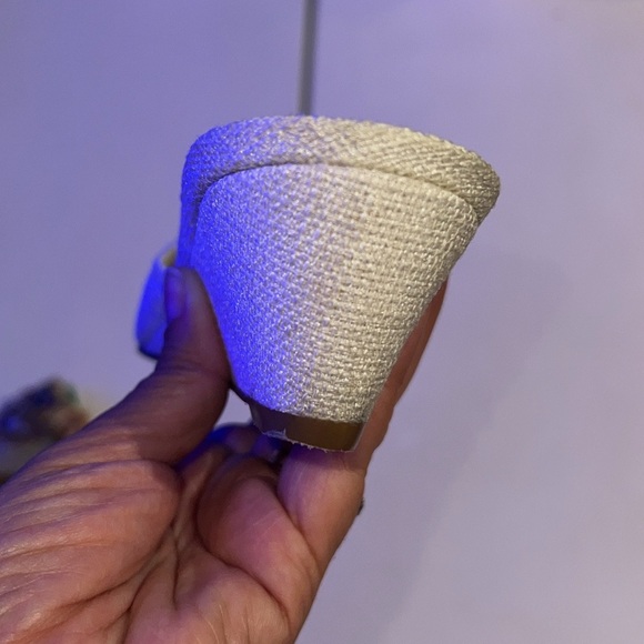 JCREW Collection Beaded Mini-Wedge Mules size 8 - Picture 9 of 10